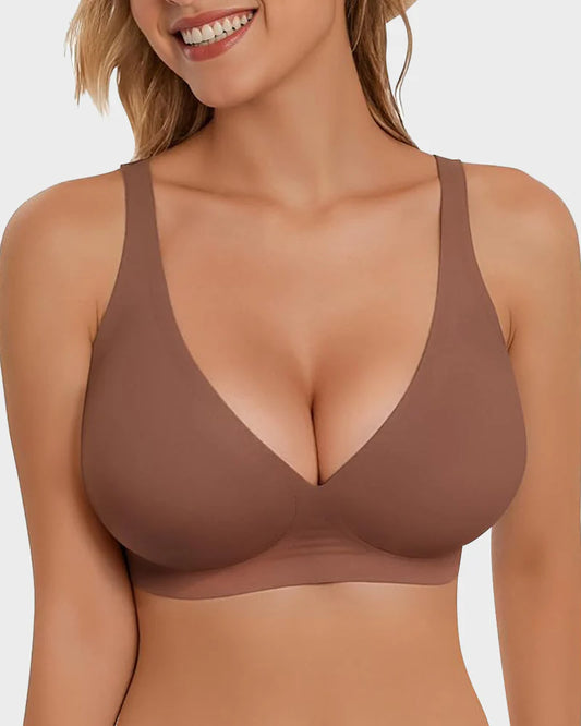 Seamless Wireless Jelly Plunge Bra