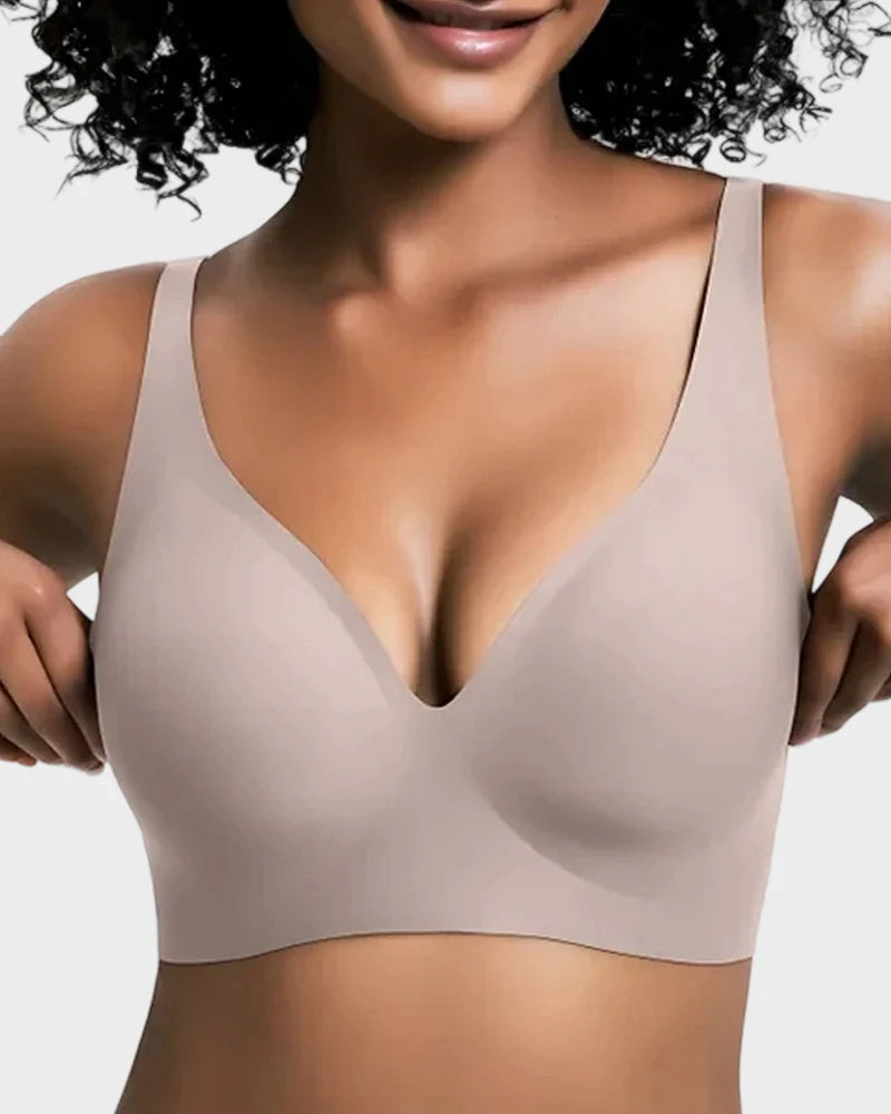 Seamless Wireless Jelly Plunge Bra