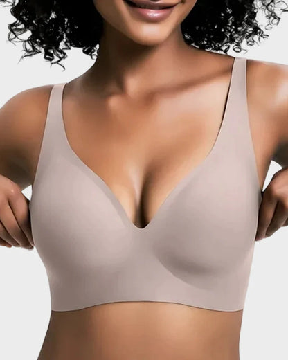 Seamless Wireless Jelly Plunge Bra