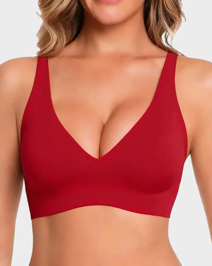 Seamless Wireless Jelly Plunge Bra