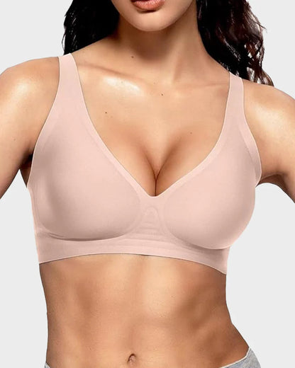 Seamless Wireless Jelly Plunge Bra