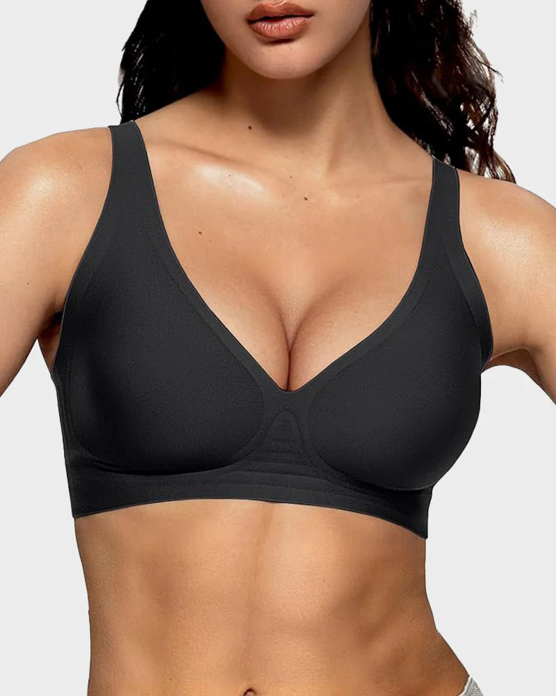 Seamless Wireless Jelly Plunge Bra
